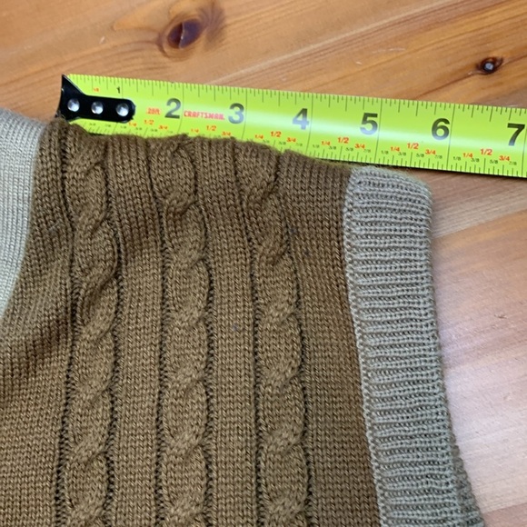 Guv’nors Vintage Grandpa Vest Size XL Browns w Tan, Pockets - Picture 4 of 9